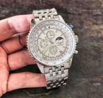Replica Breitling Navitimer Watch White Moonphase Dial Stainless Steel Watch